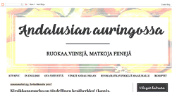 Desktop Screenshot of andalusianauringossa.com
